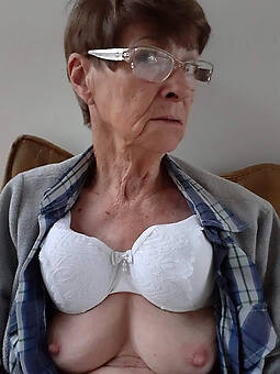 nude old women with glasses stripping