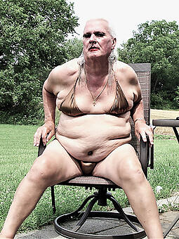 naughty grandma in bikini